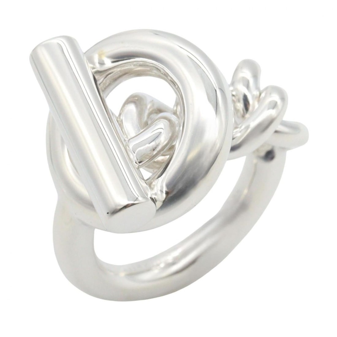 Hermes Croisette GM Ring, Sterling Silver 925, Women's, Tone, H104587B 00049: --- Catalog ---Category: SizeJP Size: 11.5US Size: 6Category: DesignType: Band ringColor: SilverGender: WomenMaterial: Silver 925Category: GeneralMPN: H104587B 00049Brand: Hermes--- Item List ---Secti