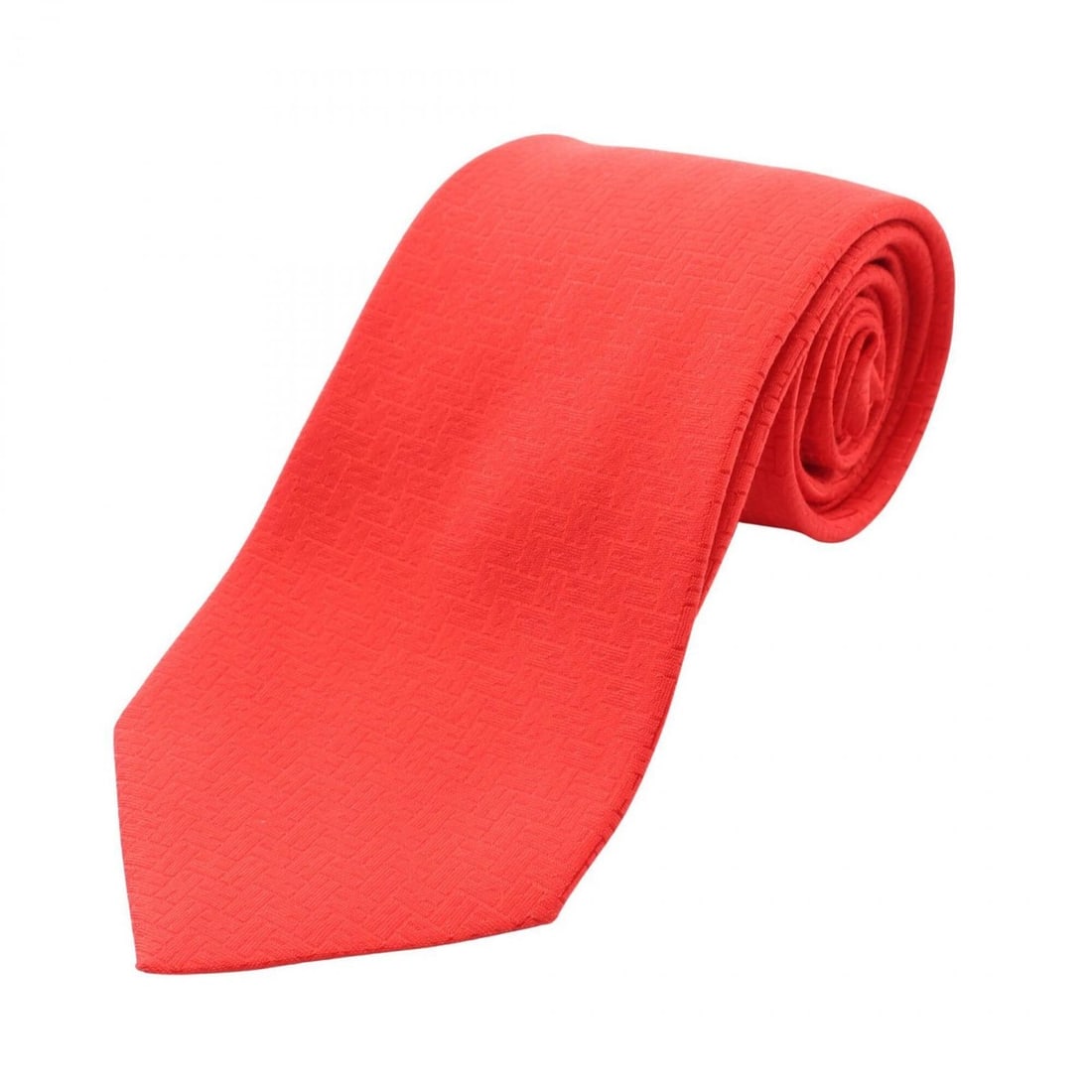 Hermes HERMES H-pattern tie, silk, men's, red (1 of 13)