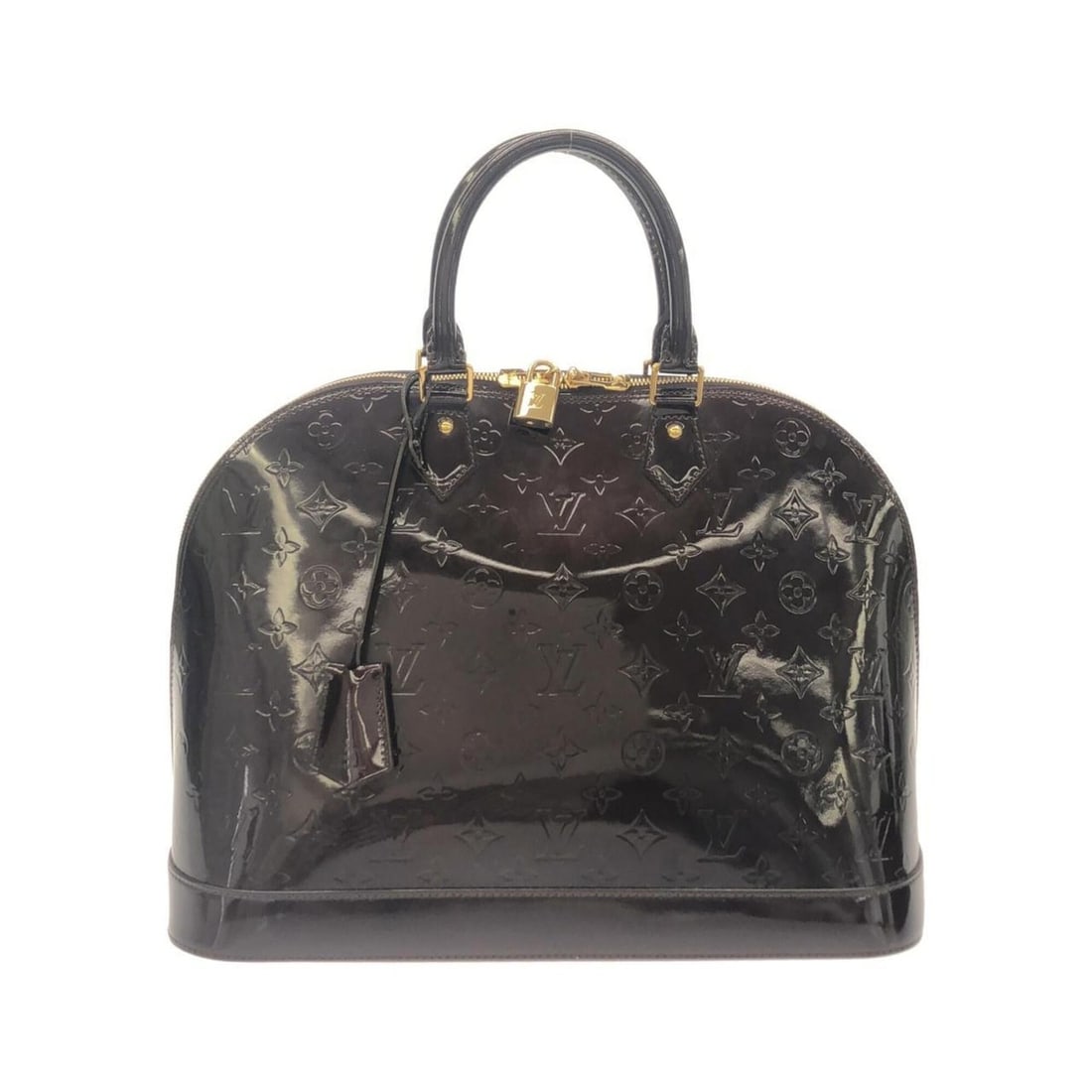 Louis Vuitton Vernis Alma GM M93595 Handbag: --- Catalog ---Category: SizeSize (HxWxD): 29cm x 39cm x 19cm / 11.41'' x 15.35'' x 7.48''Category: DesignType: HandbagColor: Amarante, PurpleGender: Women,MenMaterial: Leather Leather/Fur Type: Ename