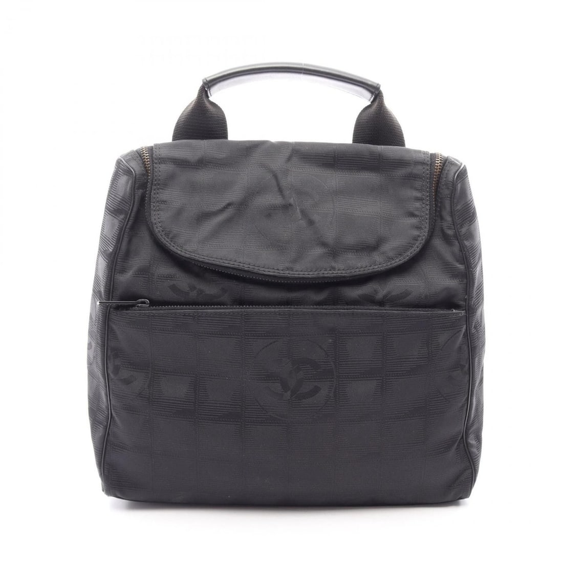 Chanel New Travel Line Backpack, Rucksack, Handbag, Leather, Nylon Canvas, Women's, Black (1 of 10)