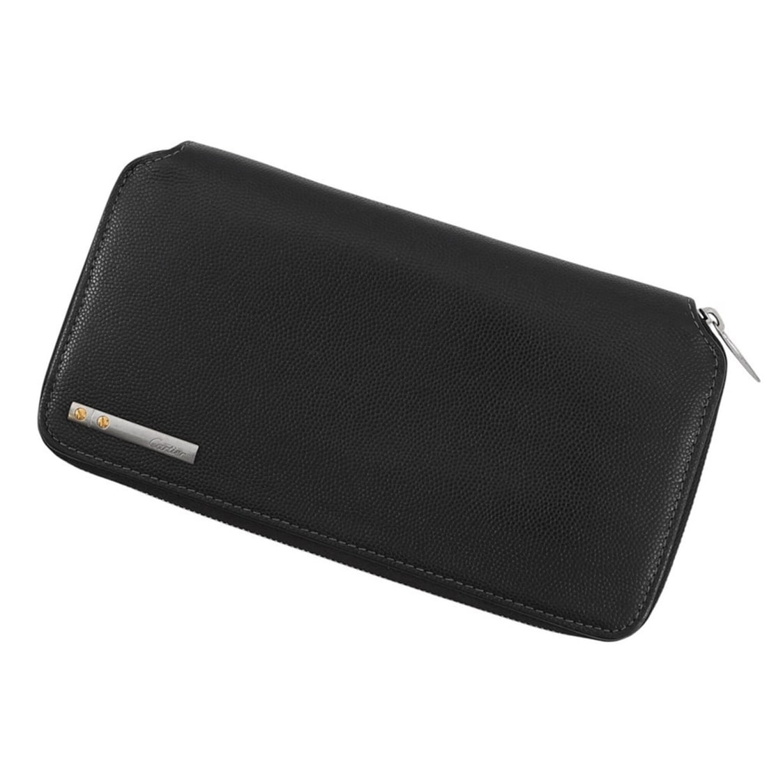 Cartier Santos Round Leather Long Wallet L3000942 Black WALLET (1 of 17)