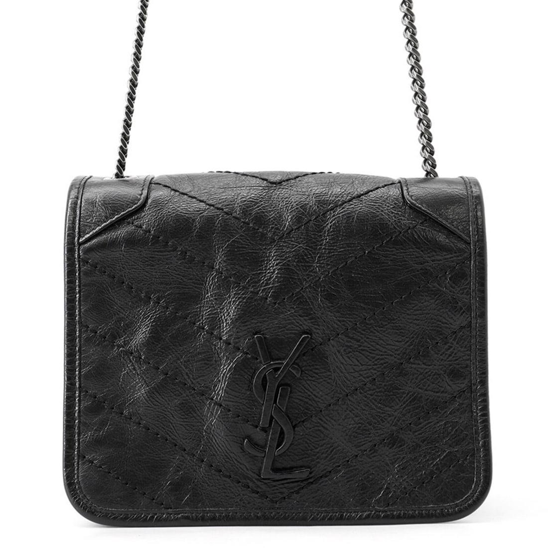 Yves Saint Laurent Saint Laurent Paris Chain Shoulder Bag Niki 583103 SAINT LAURENT PARIS Black: --- Catalog ---Category: SizeSize (HxWxD): 14cm x 19cm x 5cm / 5.51'' x 7.48'' x 1.96''Category: DesignType: Shoulder bagColor: BlackGender: WomenMaterial: Leather Category: GeneralBrand: Yves Saint L