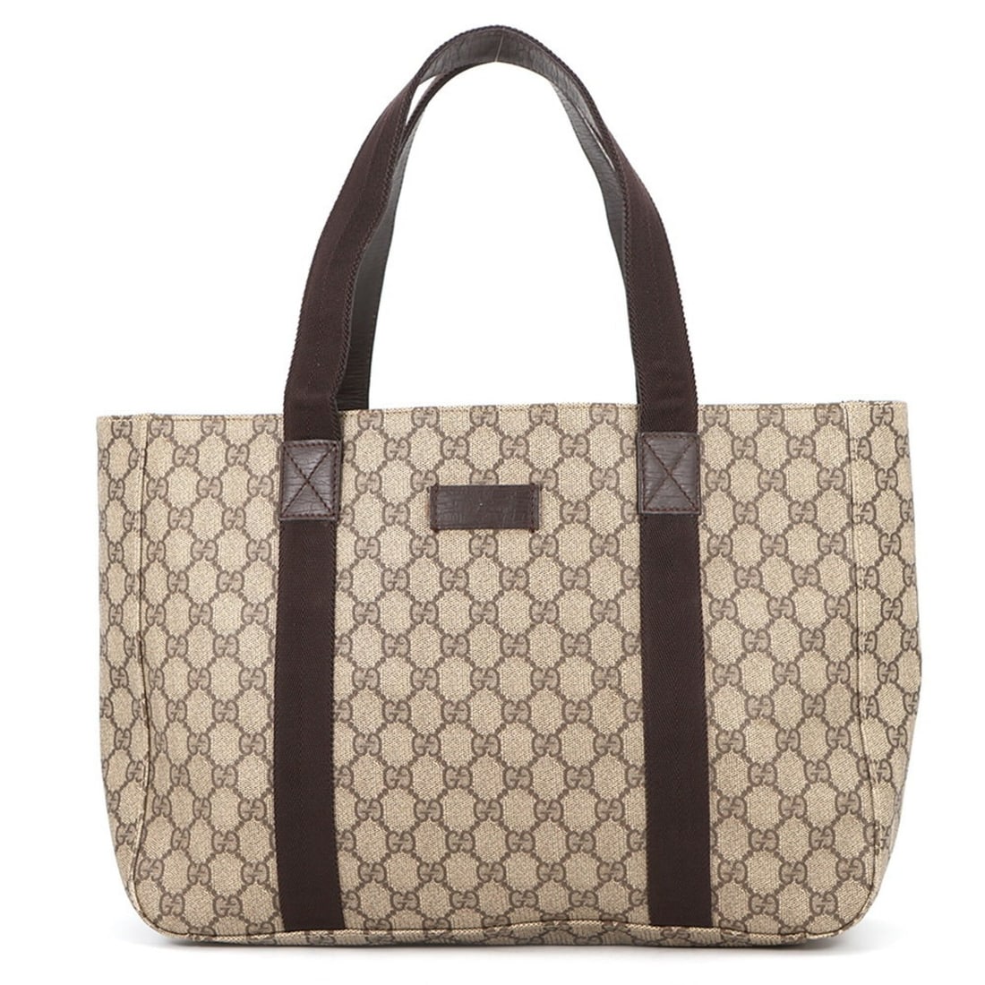 Gucci GG Supreme Tote Bag 141624 GUCCI Handbag for Women: --- Catalog ---Category: SizeSize (HxWxD): 27cm x 36cm x 10.5cm / 10.62'' x 14.17'' x 4.13''Category: DesignType: Tote bagColor: Beige, BrownGender: WomenMaterial: GG Supreme , Leather Category: Gener
