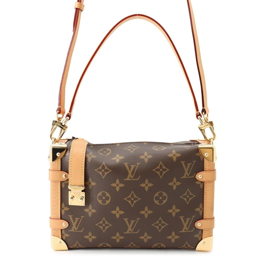 Louis Vuitton Monogram Side Trunk MM Handbag M46358 LOUIS VUITTON 2-way Shoulder Bag for Women: --- Catalog ---Category: SizeSize (HxWxD): 15.5cm x 23.5cm x 8.5cm / 6.1'' x 9.25'' x 3.34''Category: DesignType: Handbag, Shoulder bagColor: BrownGender: WomenMaterial: Monogram Category: GeneralBran