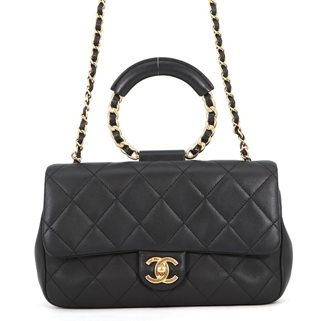 Chanel Chain Shoulder Bag Matelassé Coco Mark Lambskin AS1358 CHANEL Black Handbag Women's: --- Catalog ---Category: SizeSize (HxWxD): 15.5cm x 25cm x 6cm / 6.1'' x 9.84'' x 2.36''Category: DesignType: Shoulder bagColor: BlackGender: WomenMaterial: Leather Leather/Fur Type: LambskinCategory: