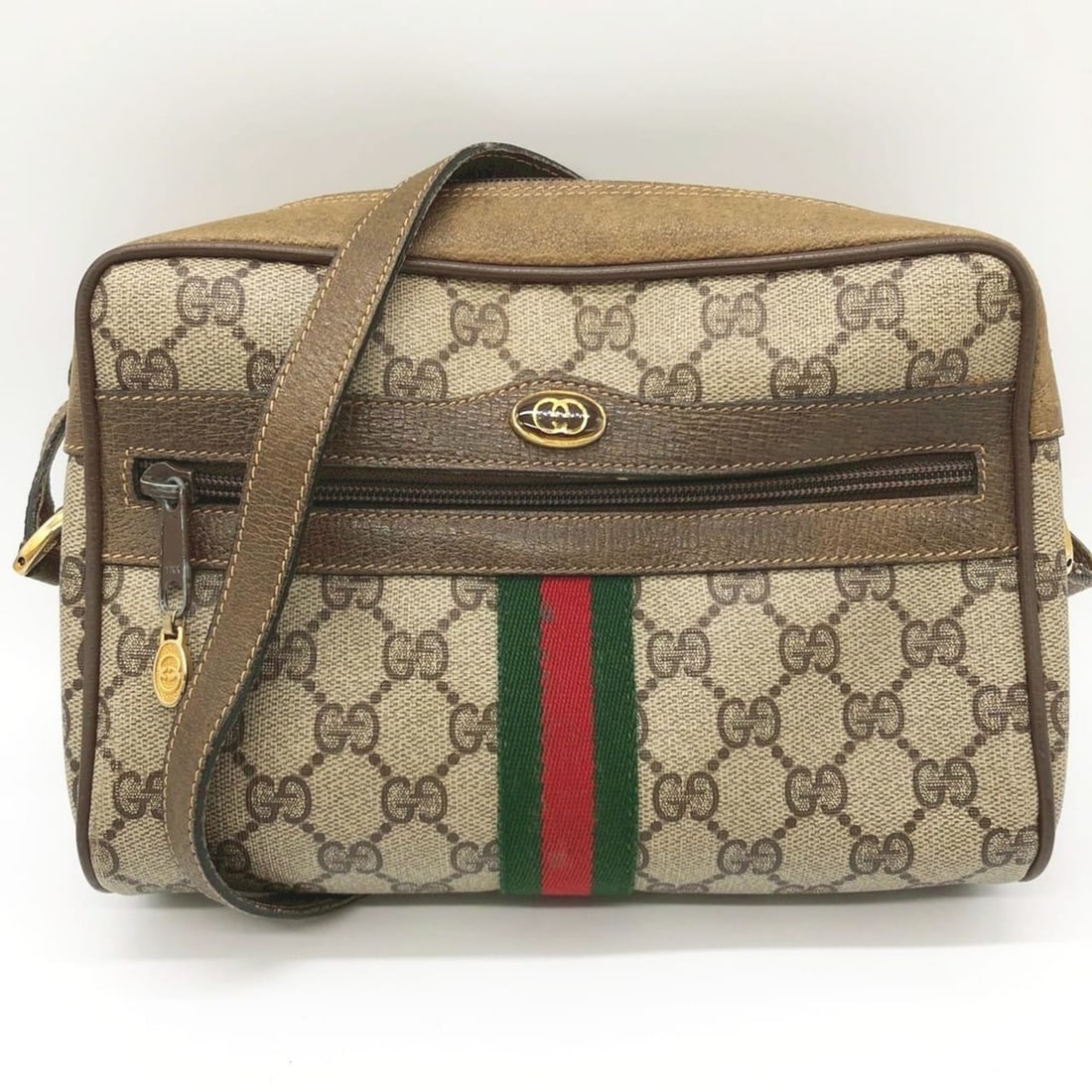 GUCCI Old Gucci 98 02 GG Supreme Sherry Shoulder Bag Leather Brown Women's: --- Catalog ---Category: SizeSize (HxWxD): 15cm x 22cm x 7cm / 5.9'' x 8.66'' x 2.75''Category: DesignType: Shoulder bagColor: BrownGender: WomenMaterial: GG Supreme Category: GeneralBrand: Gucci--- I