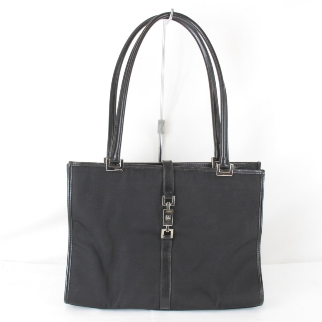 GUCCI Jackie 002.1073 002214 Handbag, Nylon, Black, Women's (1 of 14)