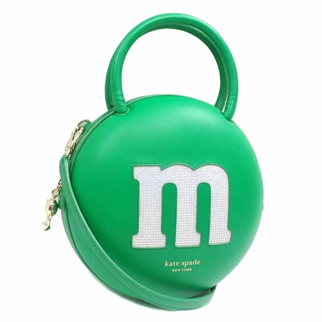 Kate Spade x M&M's Embellished 3D Crossbody Shoulder Bag for Women, Green Leather, KI564 (1 of 10)
