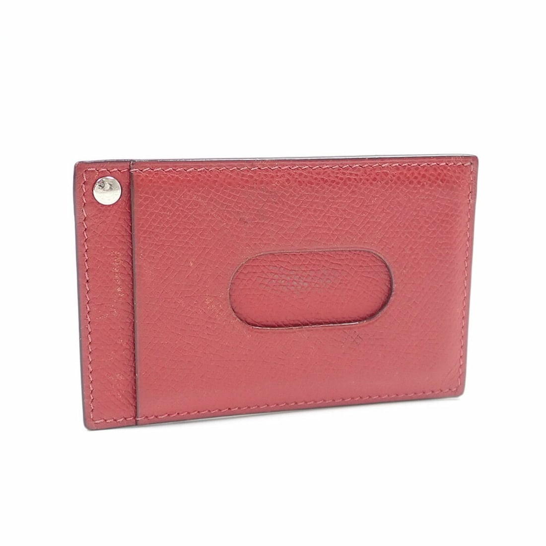 Hermes Sellier Choo Card Case for Women, Red, Veau Epsom Leather, ?I Stamp, Circa 2005, HERMES: --- Catalog ---Category: SizeSize (HxWxD): 7cm x 11cm x 5.00mm / 2.75'' x 4.33'' x 0.19''Category: DesignType: Card walletColor: Red colorGender: WomenMaterial: Epsom leather Category: GeneralBrand: H