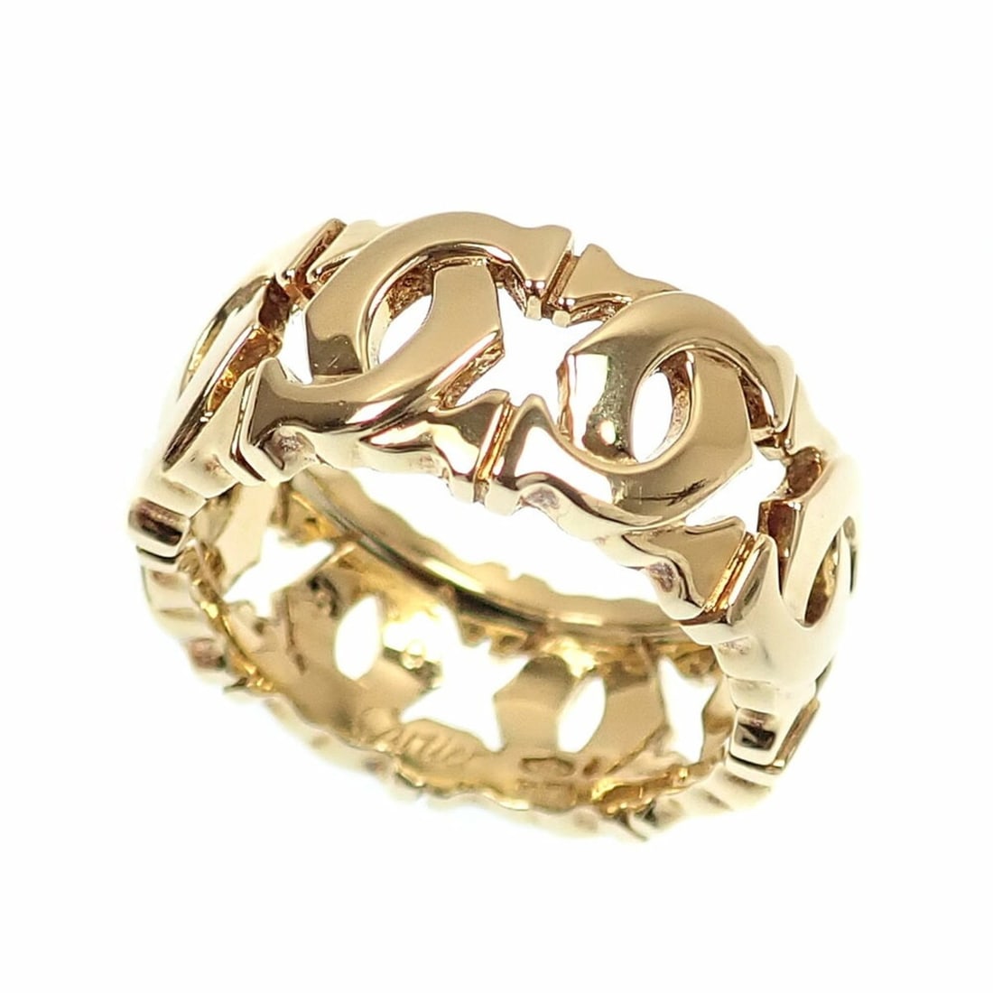 Cartier Entrelacés Ring for Women, 18K Yellow Gold, Size 9.5 (#50), 7.6g, Gold 750.: --- Catalog ---Category: SizeJP Size: 9.5US Size: 5Category: DesignType: Band ringColor: Yellow goldGender: WomenMaterial: Yellow gold (18K)Category: GeneralBrand: CartierCountry of Origin: France--- 