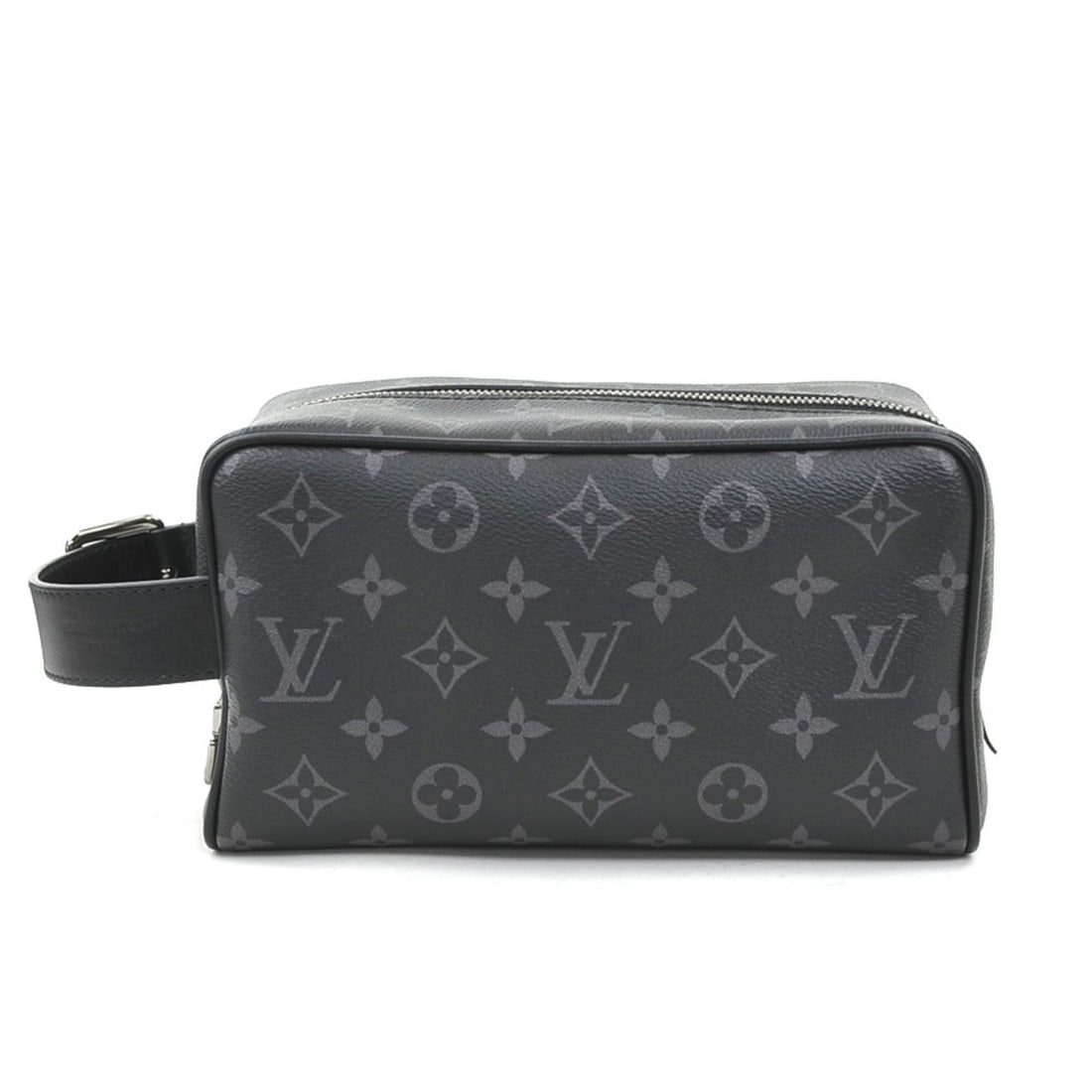 Louis Vuitton LOUIS VUITTON Clutch Bag Monogram Eclipse Locker Dopp Kit Black Gray Men's M83113: --- Catalog ---Category: SizeSize (HxWxD): 13cm x 22cm x 11.5cm / 5.11'' x 8.66'' x 4.52''Category: DesignType: Clutch bagColor: Black, GrayGender: MenMaterial: PVC Category: GeneralMPN: M83113Brand: 