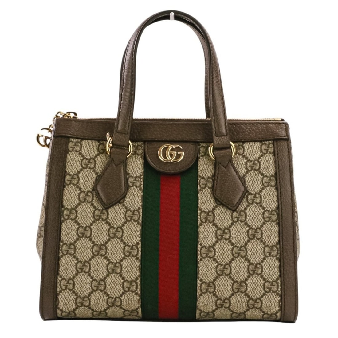 GUCCI Ophidia Small Sherry Line 2-way Tote Bag/Shoulder Bag 547551 Beige Brown Women's (1 of 16)
