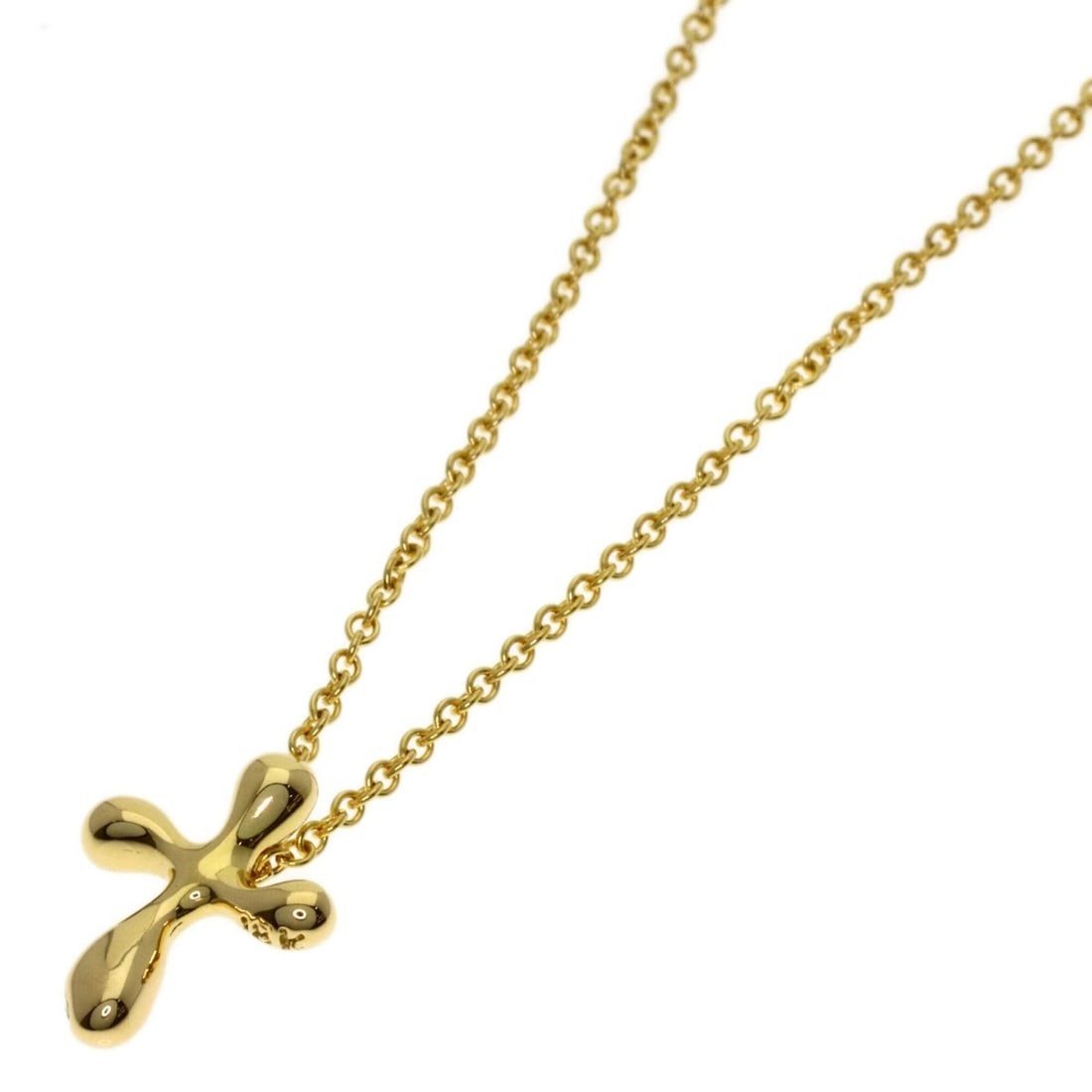 Tiffany & Co. Cross Necklace, 18K Yellow Gold, Women's.: --- Catalog ---Category: SizePendant Size: 11.3mm x 3mm / 0.44'' x 0.11''Neck Circumference: 40 cm / 15.74''Category: DesignGender: WomenMaterial: Yellow gold (18K)Necklace Type: NecklaceCategory: Gen