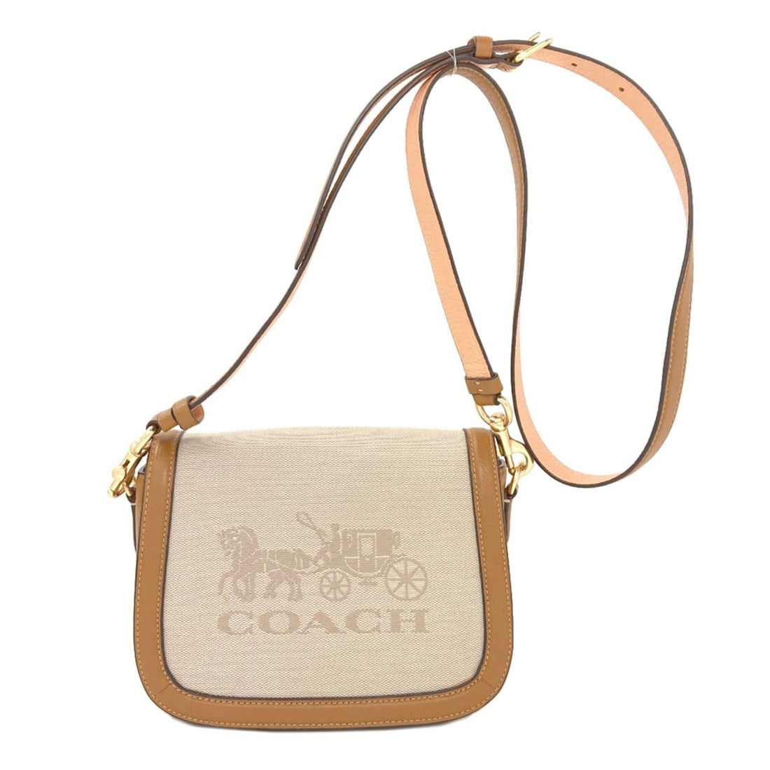 Coach C8228 Horse and Carriage Shoulder Bag, Canvas, Women's COACH: --- Catalog ---Category: SizeSize (HxWxD): 16cm x 20.5cm x 8.5cm / 6.29'' x 8.07'' x 3.34''Category: DesignType: Shoulder bagColor: Beige, BrownGender: WomenMaterial: Canvas Category: GeneralBrand: Co