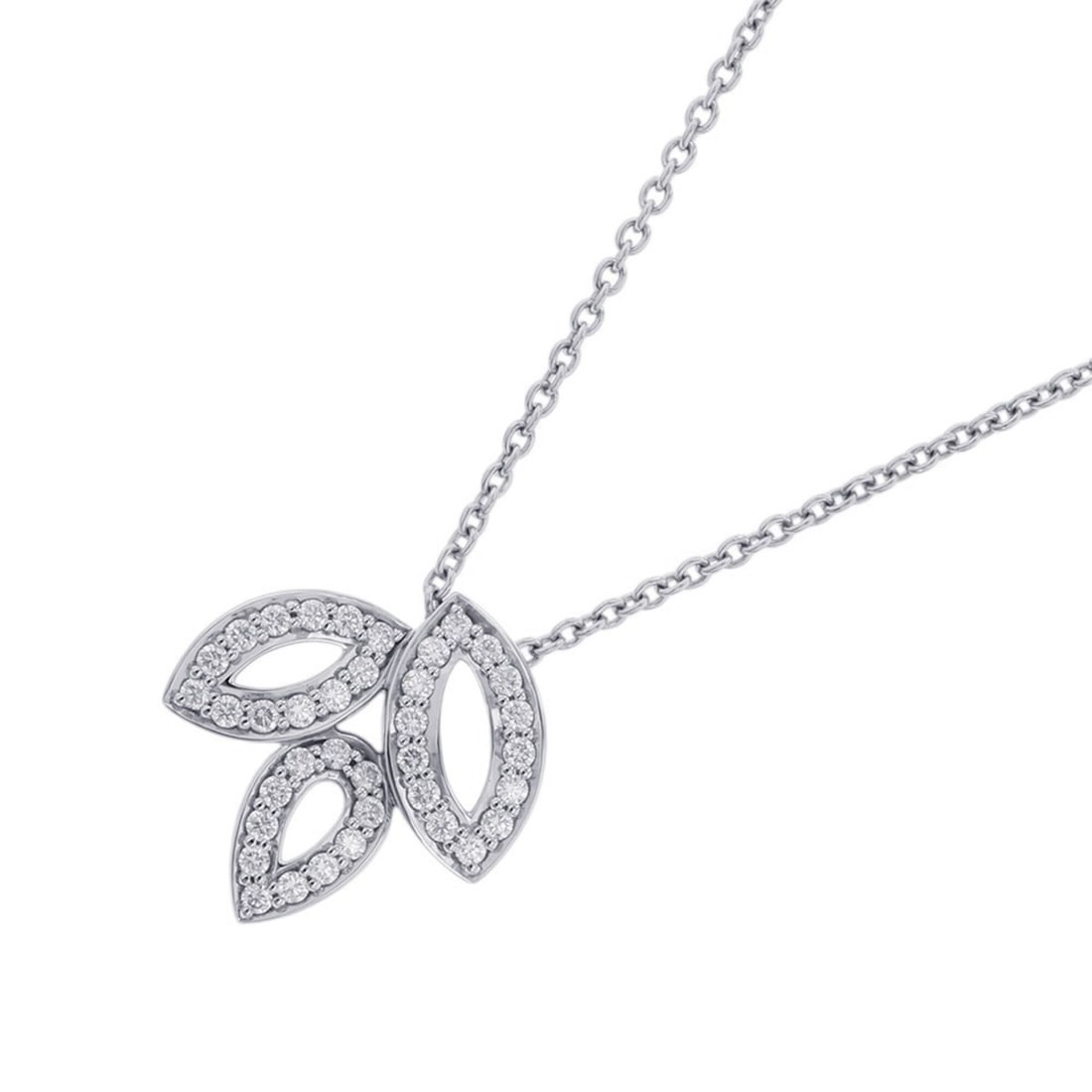 Harry Winston Lily Cluster Mini Pendant Necklace, 37 Diamonds (approx. 0.19ct total), Pt950: --- Catalog ---Category: SizeWeight: 6.1g / 0.21oz.Pendant Size: 13.3mm x 12.8mm / 0.52'' x 0.5''Neck Circumference: 41 cm / 16.14''Category: DesignStone: DiamondGender: WomenMaterial: Platinum 950Pen