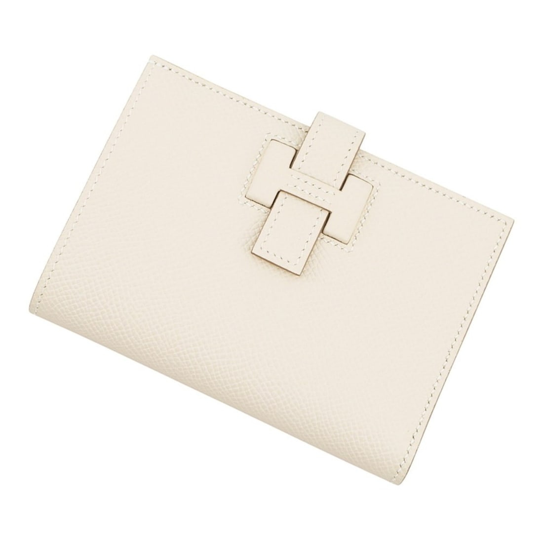 Hermes Bi-fold Wallet H Passant Compact Craie Epsom W Stamp HERMES WALLET: --- Catalog ---Category: SizeSize (HxWxD): 8.5cm x 12cm / 3.34'' x 4.72''Category: DesignType: Wallet (bi-fold)Gender: WomenMaterial: Epsom leather Category: GeneralBrand: HermesCountry of Origin: Fra