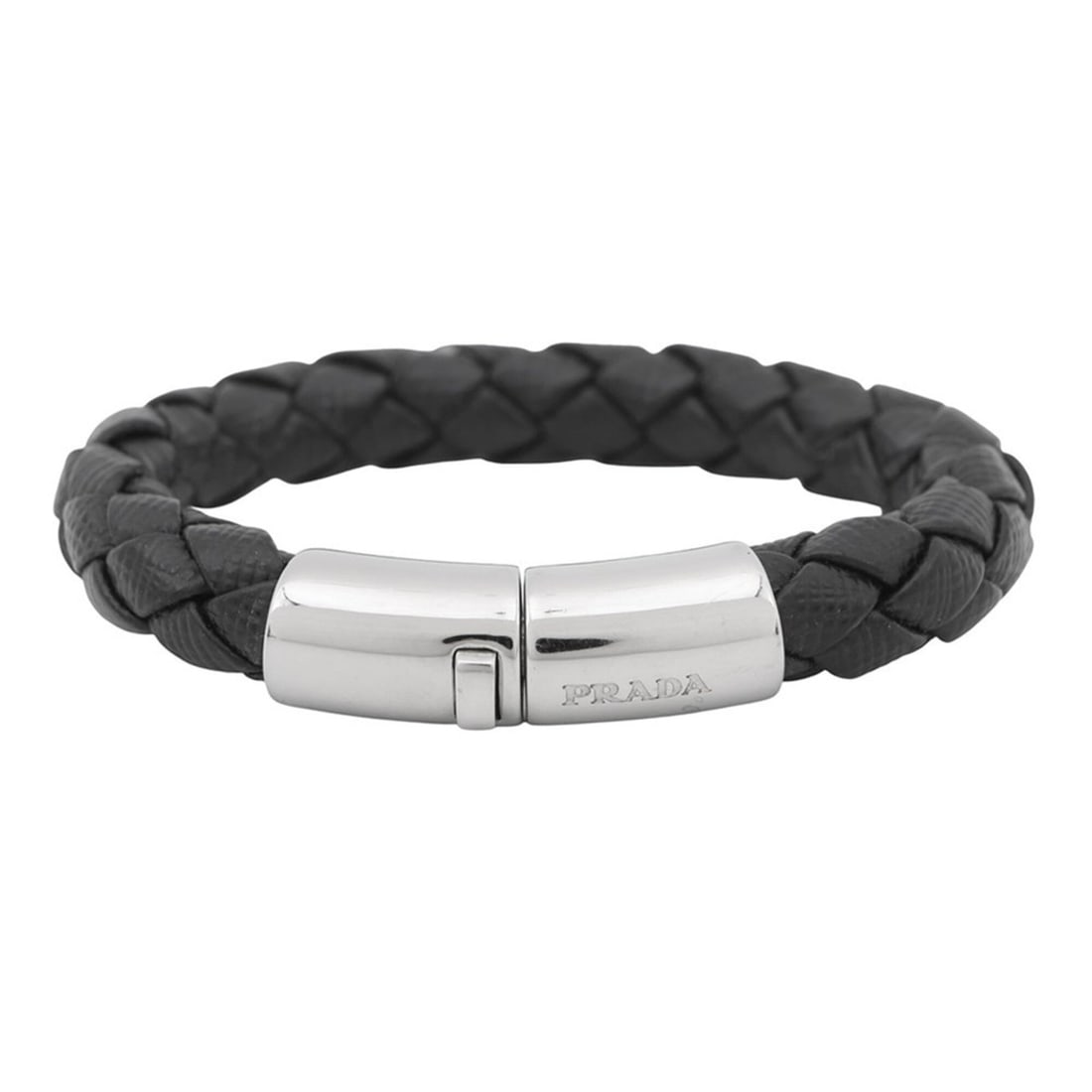 Prada Bracelet Flower Saffiano Leather 1IB144 PRADA: --- Catalog ---Category: SizeWidth: 1cm / 0.39''Length: 15.5cm / 6.1''Category: DesignType: Charm braceletColor: BlackGender: WomenMaterial: LeatherCategory: GeneralBrand: PradaCountry of Origin: Ital