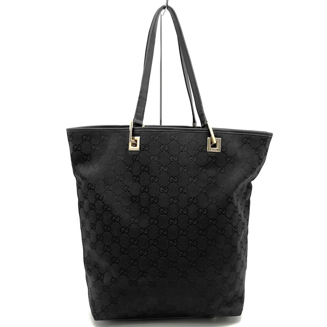 GUCCI 002 1098 Tote Bag, Handbag, Shoulder GG Canvas/Leather, Black, Women's/Men's: --- Catalog ---Category: SizeSize (HxWxD): 29cm x 35cm x 12cm / 11.41'' x 13.77'' x 4.72''Category: DesignType: Handbag, Shoulder bag, Tote bagColor: BlackGender: Men,WomenMaterial: GG canvas Category