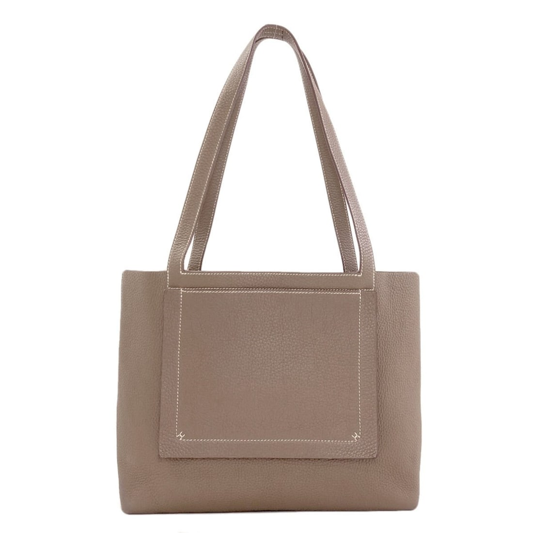 Hermes Cabasellier 31 Etoupe Tote Bag, Taurillon Leather, Women's HERMES: --- Catalog ---Category: SizeSize (HxWxD): 25cm x 30cm x 10cm / 9.84'' x 11.81'' x 3.93''Category: DesignType: Tote bagColor: GrayishGender: WomenMaterial: Taurillon clemence leather Category: General
