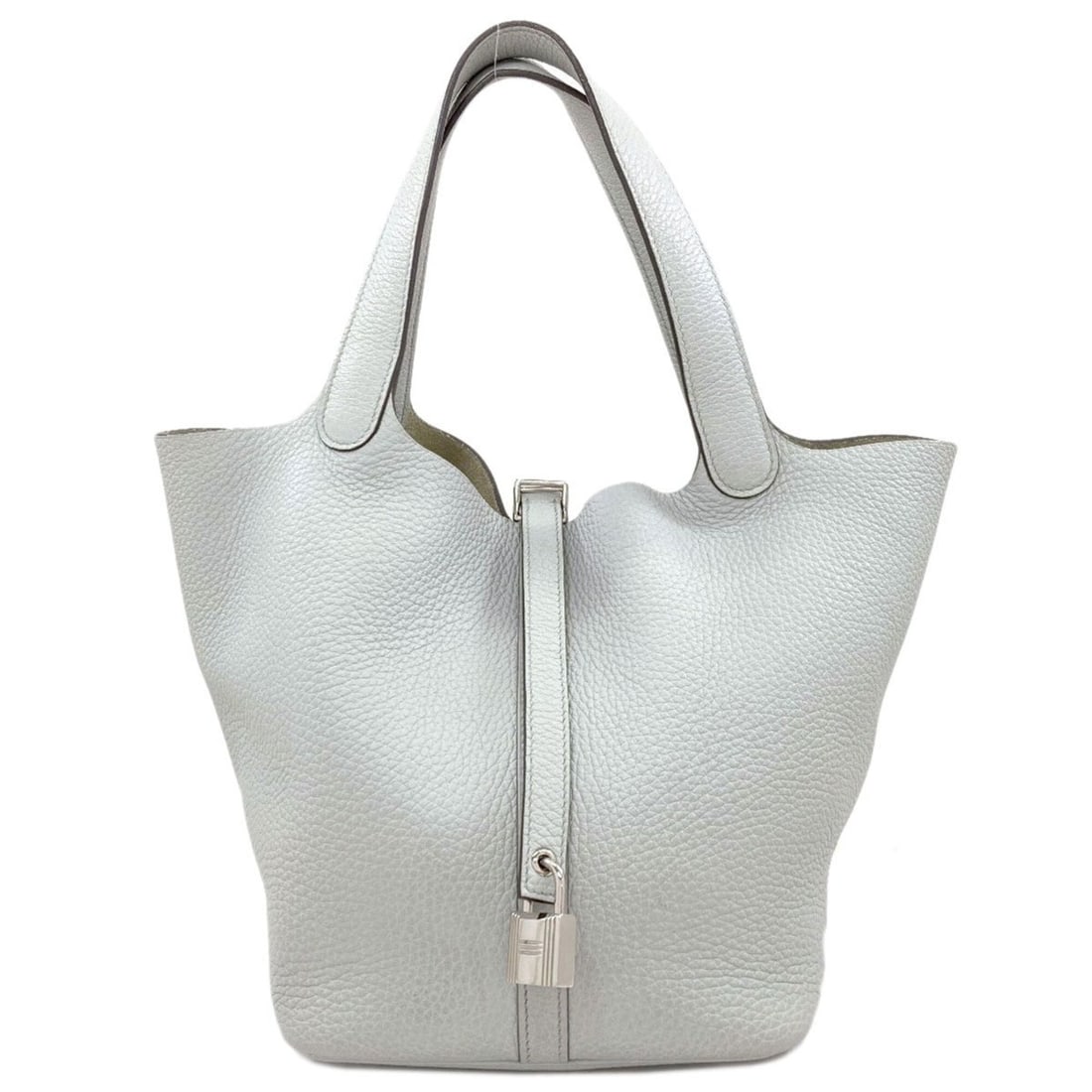 Hermes Picotin Lock MM Silver Hardware Handbag, Taurillon Clemence Leather, Women's HERMES (1 of 20)