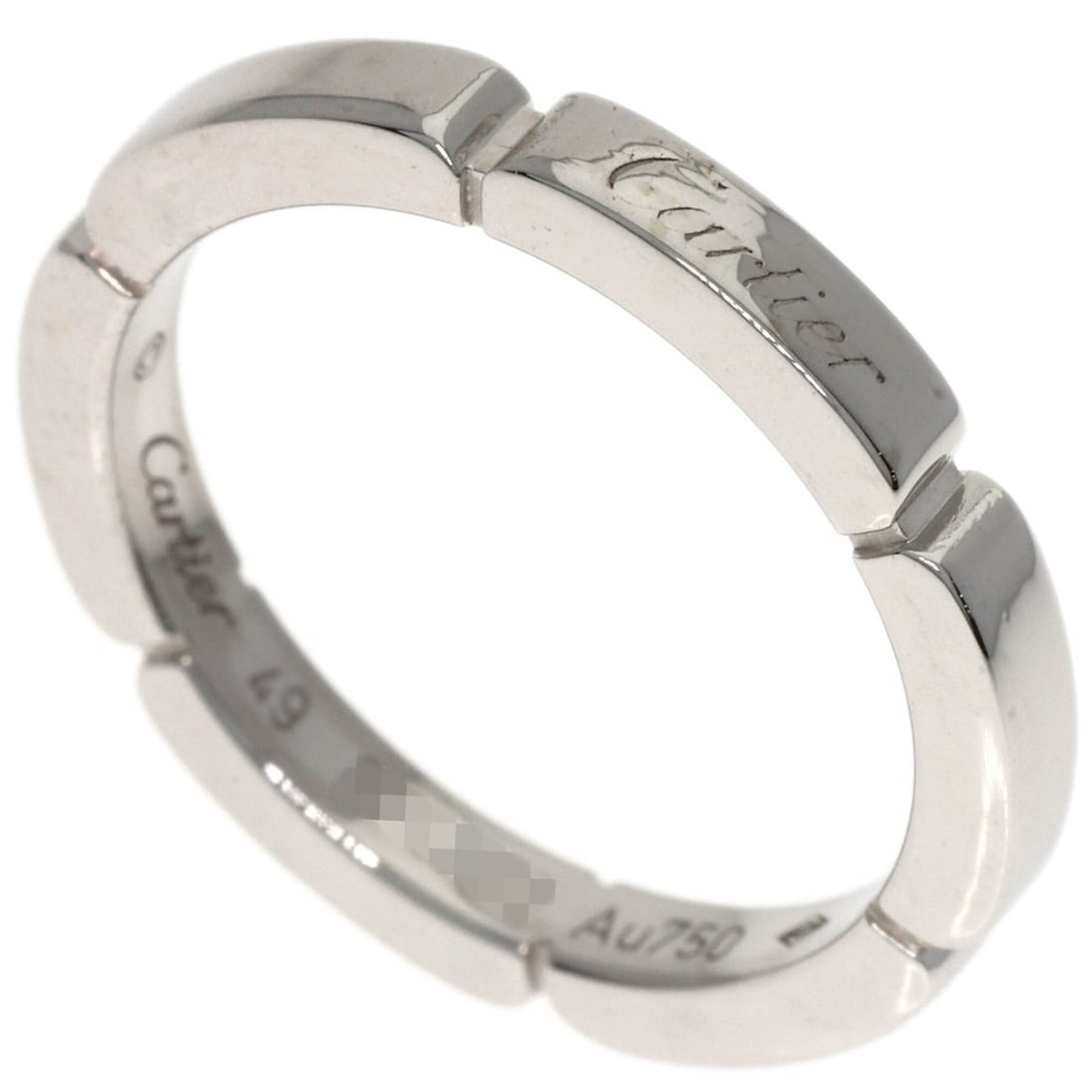 Cartier Maillon Panthère #49 Ring, 18K White Gold, Women's.: --- Catalog ---Category: SizeJP Size: 9US Size: 5Category: DesignType: Band ringGender: WomenMaterial: White gold (18K)Category: GeneralBrand: Cartier--- Item List ---Section: ConditionRanking: Rank A