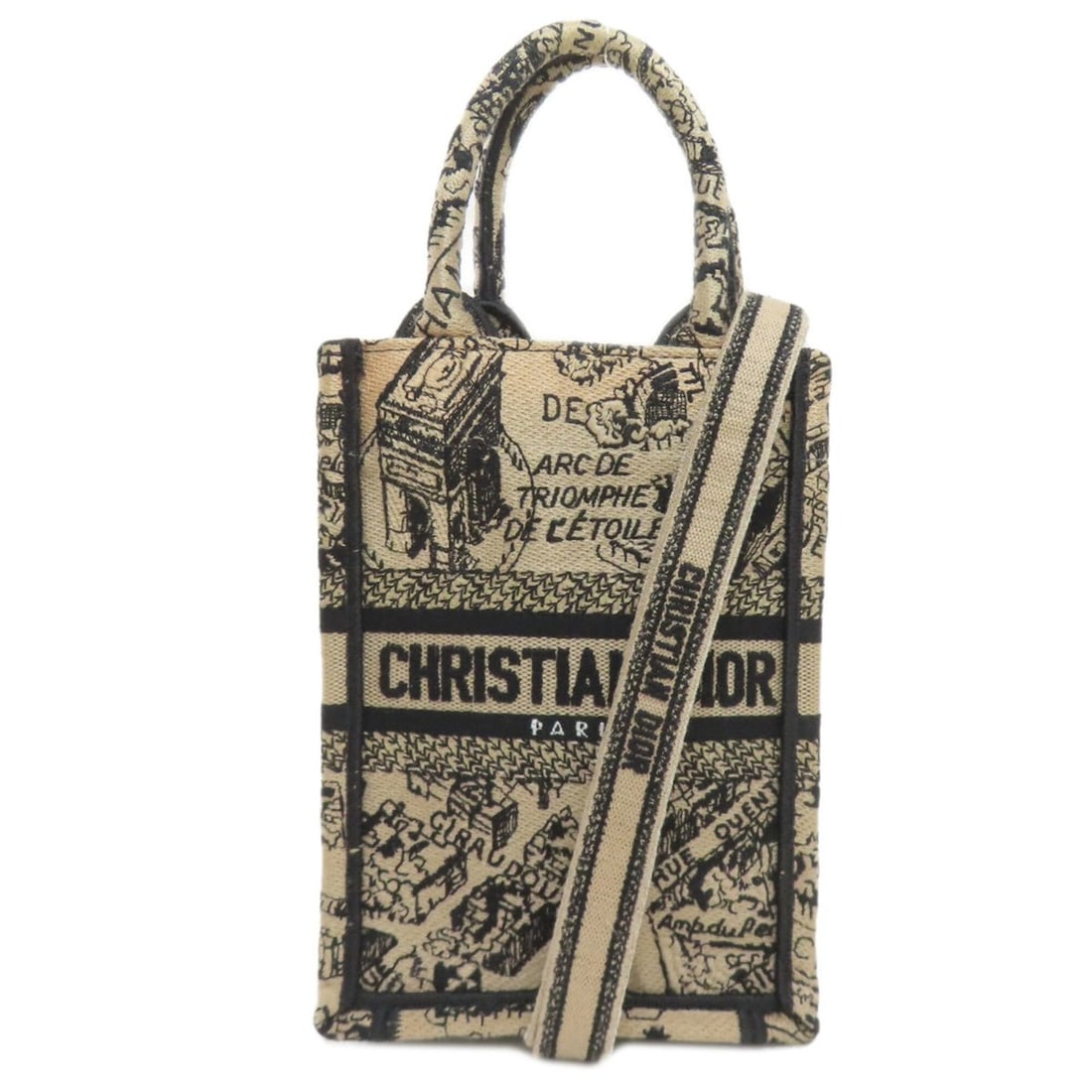 Christian Dior Book Tote Mini 2-Way Handbag, Canvas, Women's.: --- Catalog ---Category: SizeSize (HxWxD): 18cm x 13cm x 8.5cm / 7.08'' x 5.11'' x 3.34''Category: DesignType: HandbagColor: BrownGender: WomenMaterial: Canvas Category: GeneralBrand: Christian Dior--