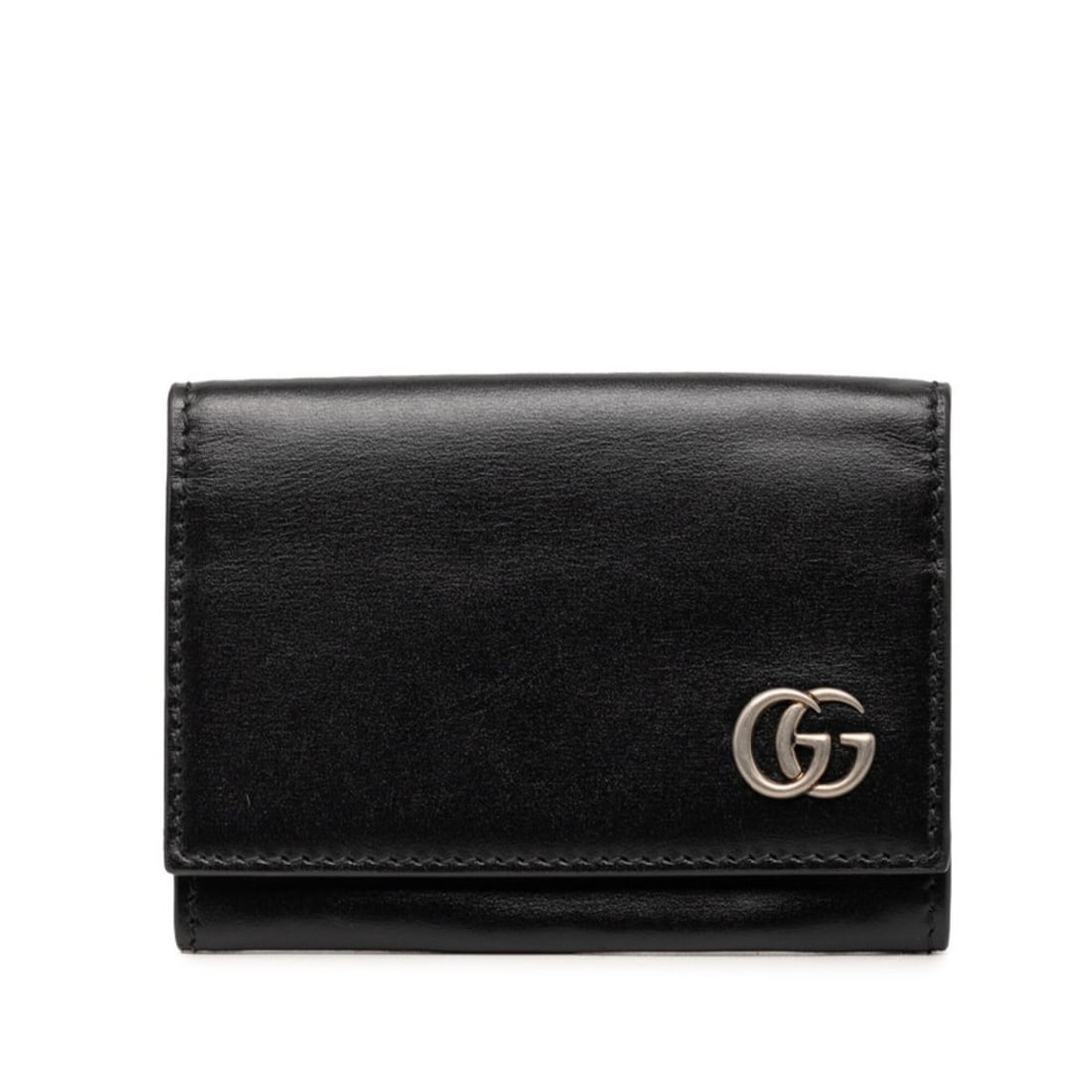 Gucci GG Marmont Business Card Holder/Card Case 665453 Black Leather Women's GUCCI (1 of 7)