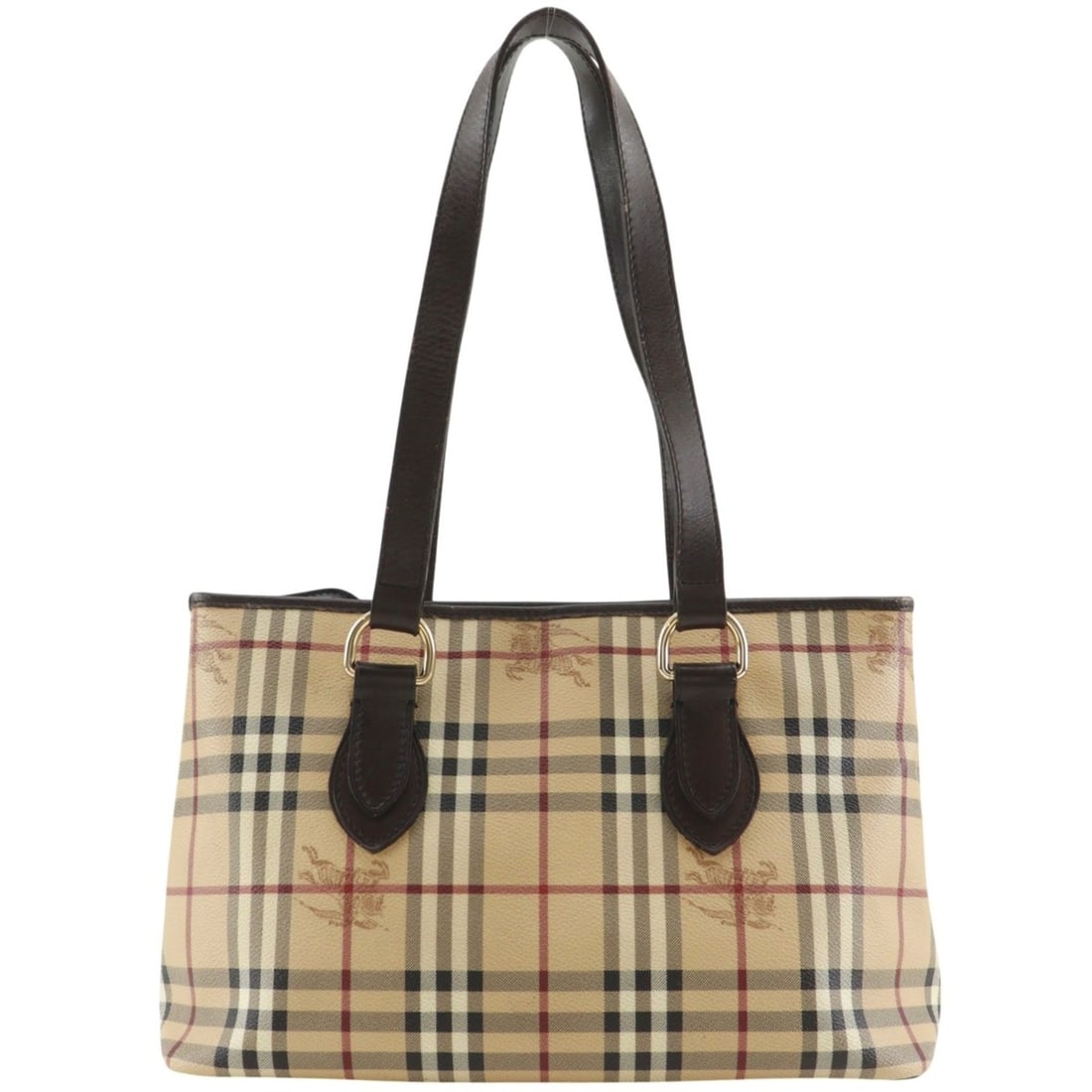 Burberry Haymarket Check Tote Bag, Nova PVC, Beige, A5 size, Women's.: --- Catalog ---Category: SizeWeight: 730g / 1.6lb.Handle Drop: 26.00cm / 10.24''Size (HxWxD): 22cm x 34cm x 13cm / 8.66'' x 13.38'' x 5.11''Category: DesignType: Tote bagColor: BeigeGender: WomenMater