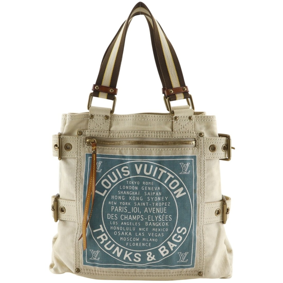 Louis Vuitton Glove Shopper MM Tote Bag, Cruise Collection, M95114, Canvas, 2006, VI0016, A4 size, (1 of 18)