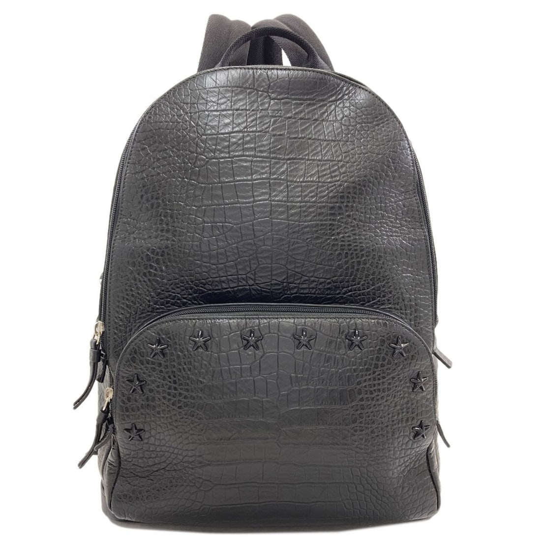 Jimmy Choo Studded Backpack/Daypack Leather Women's: --- Catalog ---Category: SizeSize (HxWxD): 39cm x 30cm x 12cm / 15.35'' x 11.81'' x 4.72''Category: DesignType: BackpackColor: BlackGender: WomenMaterial: Leather Category: GeneralBrand: Jimmy Choo---