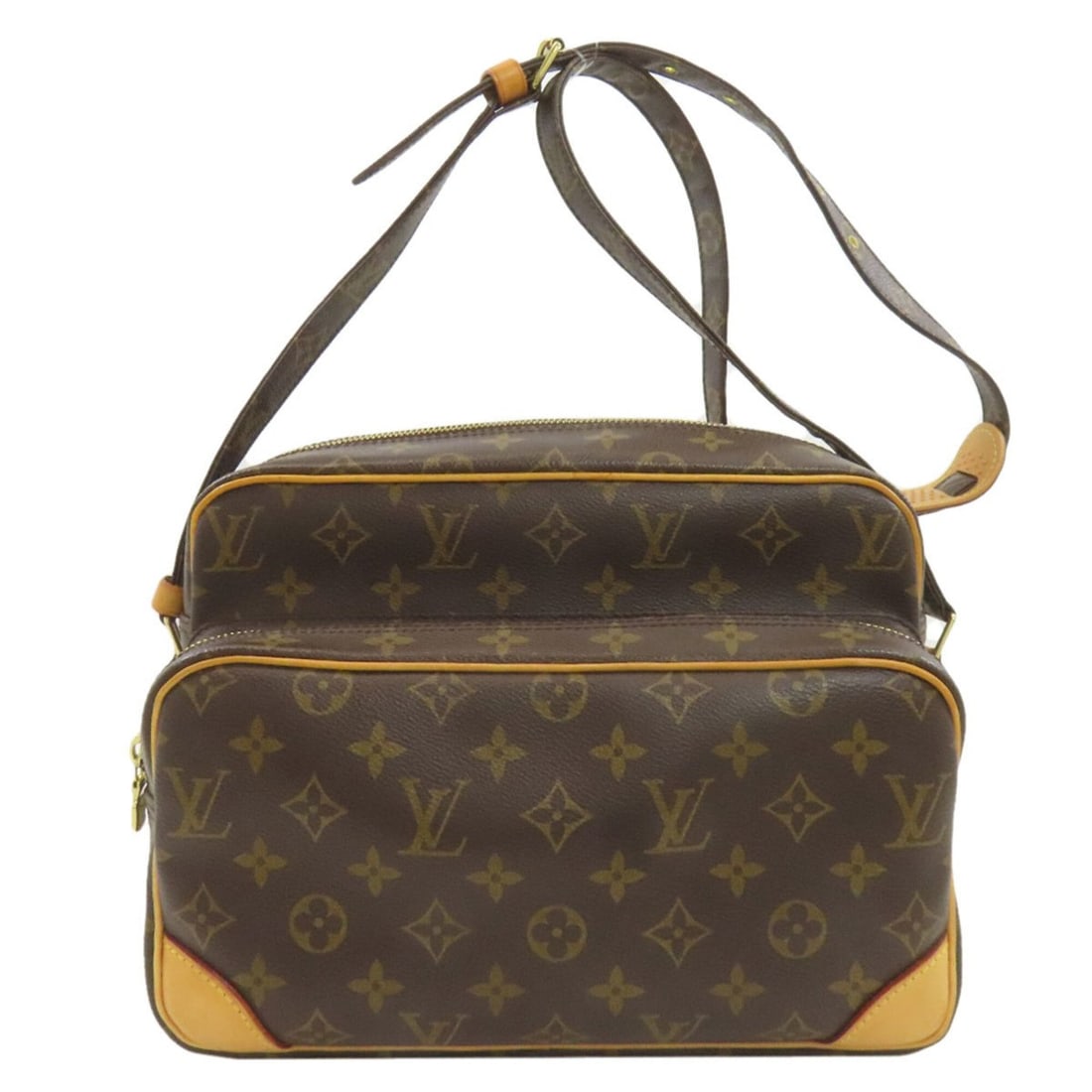 Louis Vuitton M45244 Nile Shoulder Bag, Monogram Canvas, Women's LOUIS VUITTON: --- Catalog ---Category: SizeSize (HxWxD): 20cm x 28cm x 8cm / 7.87'' x 11.02'' x 3.14''Category: DesignType: Shoulder bagColor: MonogramGender: WomenMaterial: Monogram , Canvas Category: GeneralLine: