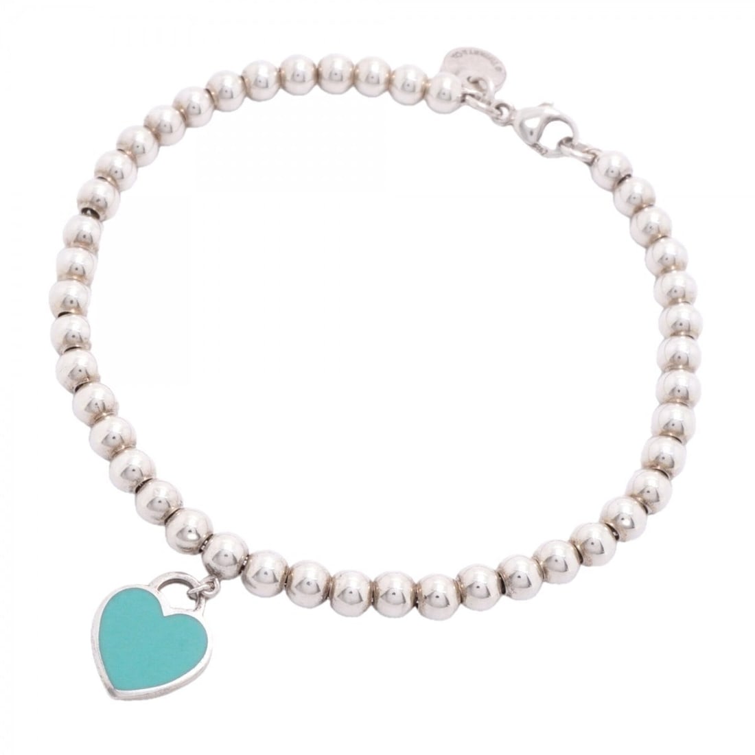 Tiffany & Co. Return to Heart Bracelet, Ball Chain, Sterling Silver 925, Blue, Women's, P3041102: --- Catalog ---Category: SizeLength: 16.5cm / 6.49''Category: DesignType: Charm braceletColor: BlueGender: WomenMaterial: Silver 925Category: GeneralBrand: Tiffany--- Item List ---Section: ConditionRa