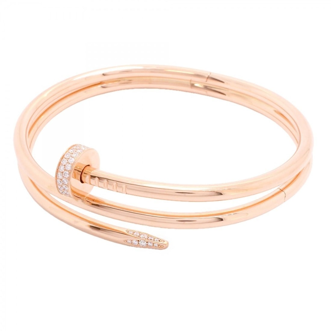 Cartier Juste un Clou Bangle, 18K Pink Gold, Diamond, Men's/Women's, P2650503 (1 of 7)