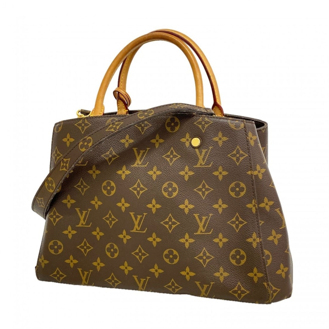 Louis Vuitton Monogram Montaigne MM Handbag M41056 Brown 2-way bag for women OP006726 (1 of 11)
