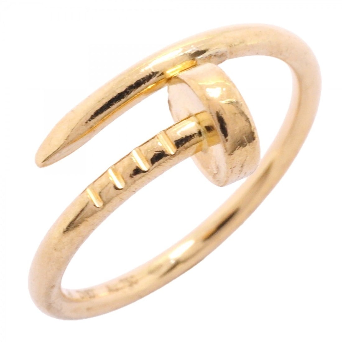 Cartier Juste un Clou Ring, 18K Yellow Gold, Size 49, Ladies': --- Catalog ---Category: SizeUS Size: 5Brand Size: 49Category: DesignType: Band ringGender: WomenMaterial: Yellow gold (18K)Category: GeneralBrand: Cartier--- Item List ---Section: ConditionRanking: R