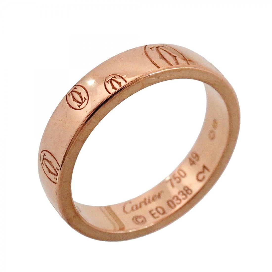 Cartier Happy Birthday Ring, 18KPG Pink Gold, Size 49, Ladies': --- Catalog ---Category: SizeUS Size: 5Brand Size: 49Category: DesignType: Band ringGender: WomenMaterial: Pink gold (18K)Category: GeneralBrand: Cartier--- Item List ---Section: ConditionRanking: Ran