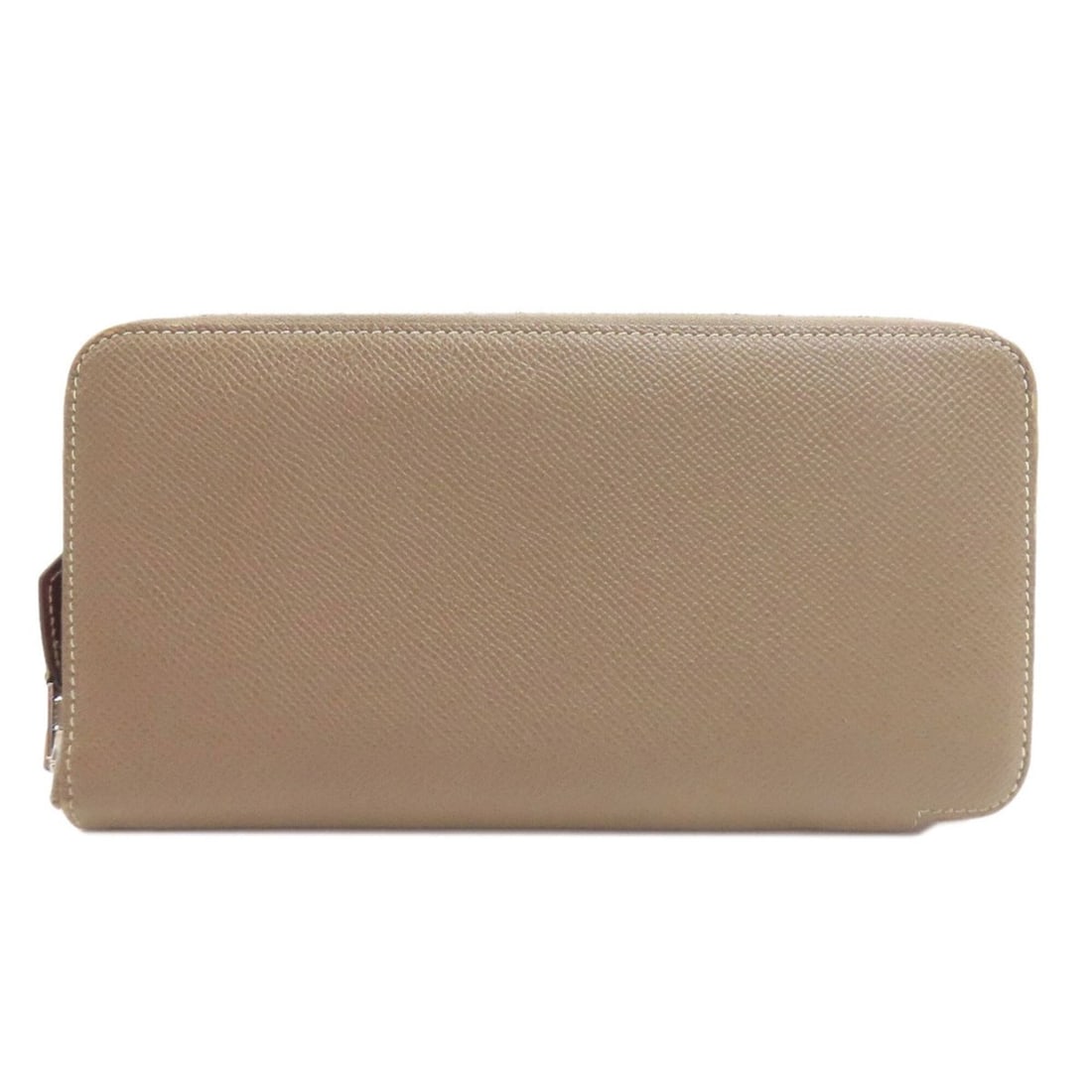 Hermes Azap Silk In Long Wallet, Etoupe, Silver Hardware, Epsom Leather, Women's (1 of 12)