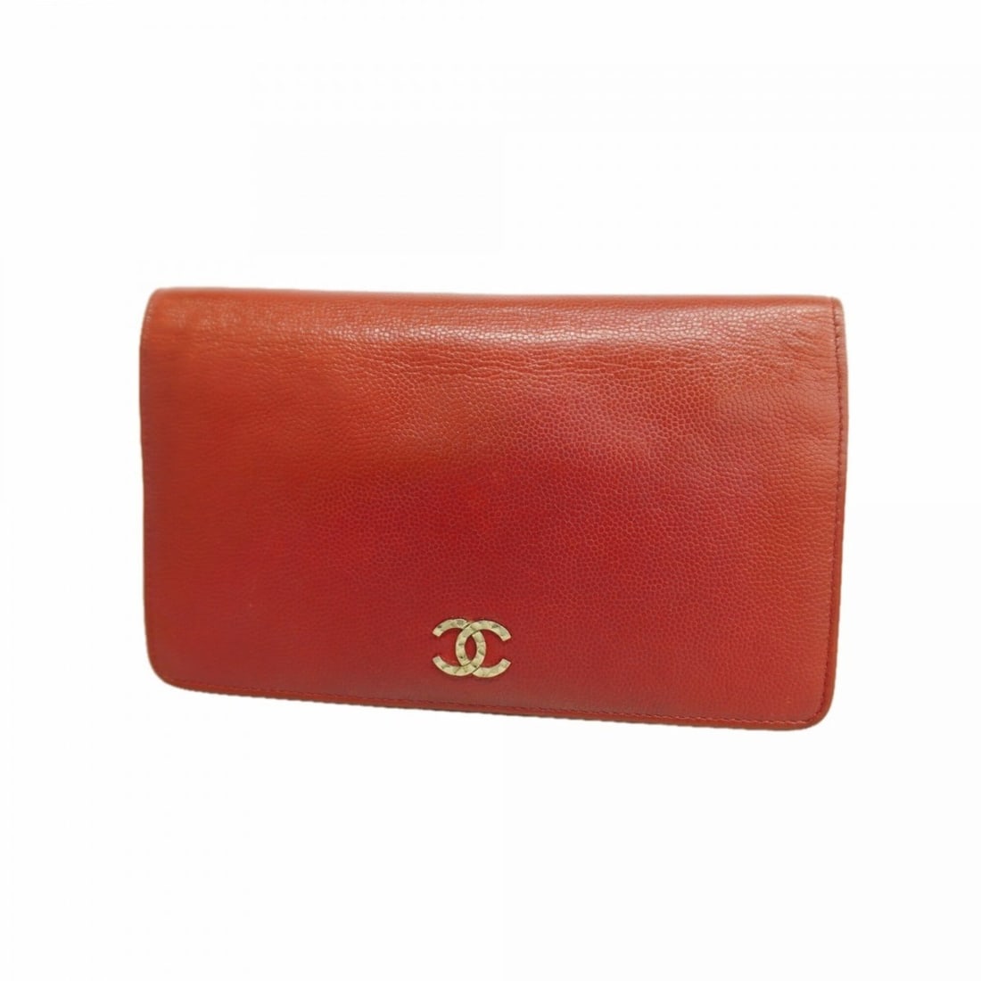 Chanel Long Wallet, Caviar Leather, Red, Women's: --- Catalog ---Category: SizeSize (HxWxD): 10.5cm x 18cm x 2cm / 4.13'' x 7.08'' x 0.78''Category: DesignType: Long wallet (bi-fold)Color: Red colorGender: WomenMaterial: Grained Calfskin Category: Ge