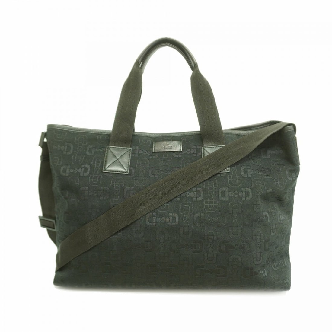 Gucci Horsebit Tote Bag 240058 Canvas Black 2-way for Women: --- Catalog ---Category: SizeSize (HxWxD): 32cm x 43cm x 15cm / 12.59'' x 16.92'' x 5.9''Category: DesignType: Tote bagColor: BlackGender: WomenMaterial: Canvas Hardware Color: SilverCategory: General