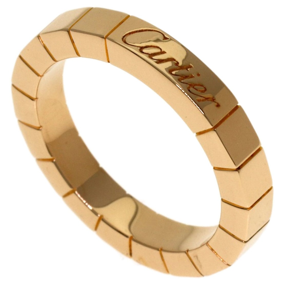 Cartier Lanieres #47 Ring, 18K Pink Gold, Women's.: --- Catalog ---Category: SizeJP Size: 7US Size: 4Category: DesignType: Band ringColor: Pink goldGender: WomenMaterial: Pink gold (18K)Category: GeneralBrand: Cartier--- Item List ---Section: Condition