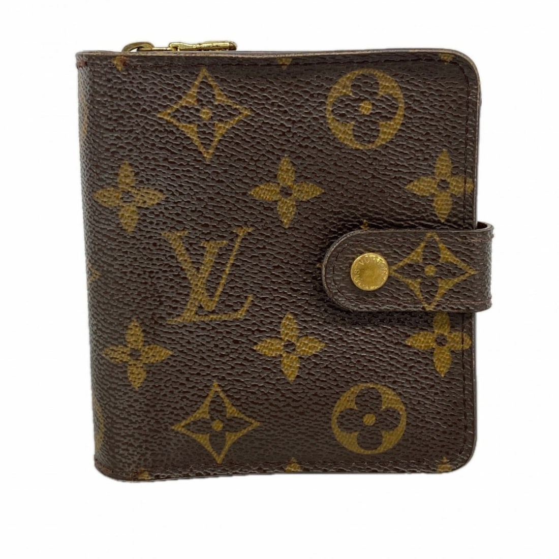Louis Vuitton Monogram Compact Zip Wallet M61667 Brown Women's: --- Catalog ---Category: SizeSize (HxWxD): 11cm x 10cm x 3cm / 4.33'' x 3.93'' x 1.18''Category: DesignType: Wallet (bi-fold)Color: BrownGender: WomenCategory: GeneralMPN: M61667Brand: Louis Vuitton--