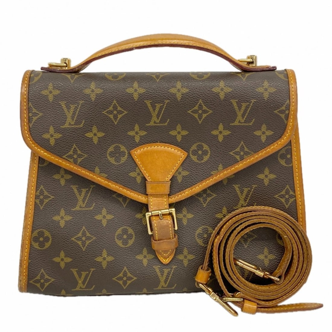 Louis Vuitton Monogram Bel Air Handbag M51122 Brown 2-way bag for women: --- Catalog ---Category: SizeSize (HxWxD): 23cm x 29cm x 8cm / 9.05'' x 11.41'' x 3.14''Category: DesignType: HandbagColor: BrownGender: WomenCategory: GeneralMPN: M51122Brand: Louis Vuitton--- Item L