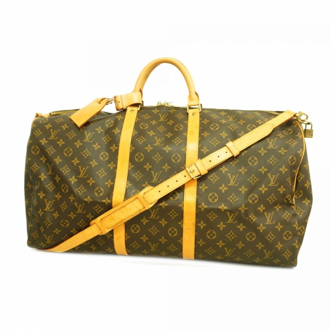 Louis Vuitton Bags - Boston Monogram Keepall Bandoulière 60 M41412 Brown Men's & Women's: --- Catalog ---Category: SizeSize (HxWxD): 33cm x 60cm x 26cm / 12.99'' x 23.62'' x 10.23''Category: DesignType: Boston bagColor: BrownGender: Men,WomenCategory: GeneralMPN: M41412Brand: Louis Vuitton