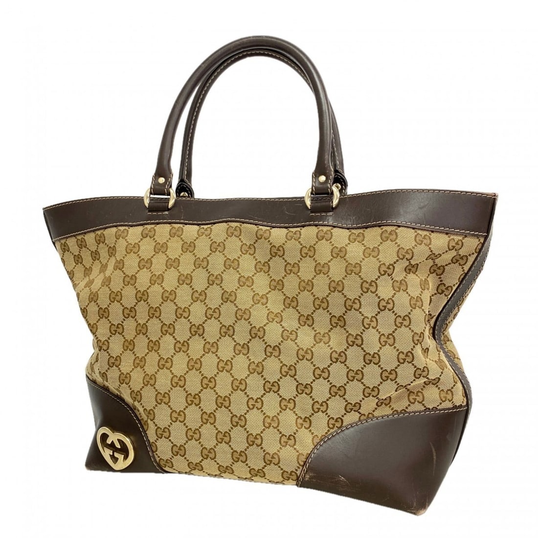 Gucci GG Canvas Tote Bag 257071, Brown Champagne, Women's: --- Catalog ---Category: SizeSize (HxWxD): 31cm x 34.5cm x 15cm / 12.2'' x 13.58'' x 5.9''Category: DesignType: Tote bagColor: BrownGender: WomenMaterial: Canvas Category: GeneralMPN: 257071Brand: Guc
