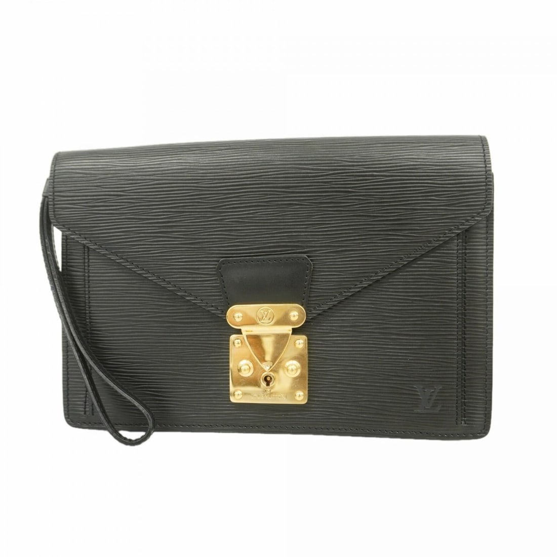 Louis Vuitton Epi Leather Clutch Bag, Pochette Sellier Dragonne, M52762, Noir (Women's): --- Catalog ---Category: SizeSize (HxWxD): 18cm x 26cm x 6cm / 7.08'' x 10.23'' x 2.36''Category: DesignType: Clutch bagColor: NoirGender: WomenCategory: GeneralMPN: M52762Brand: Louis Vuitton--- Item