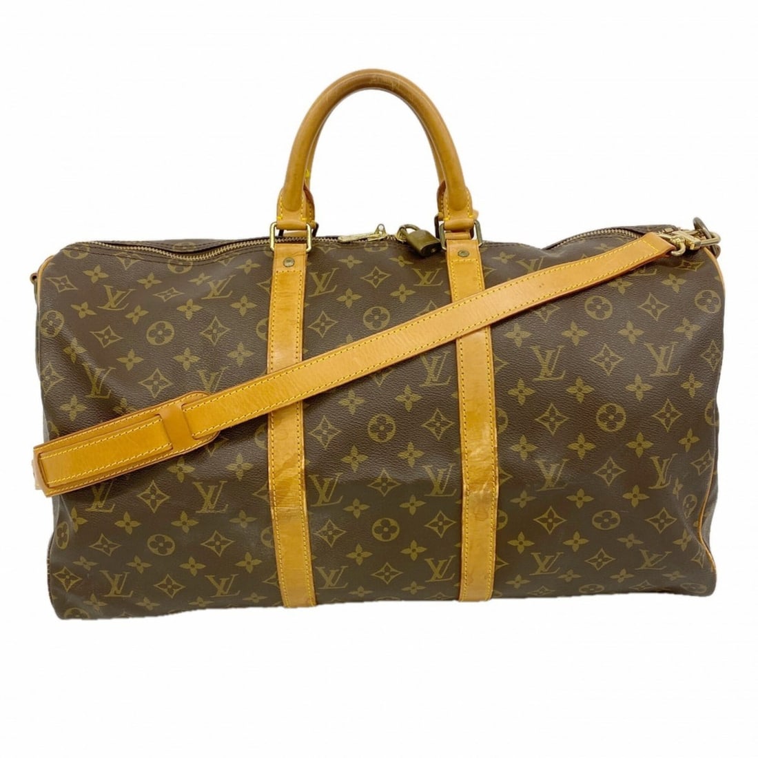 Louis Vuitton Bags - Boston Monogram Keepall Bandoulière 50 M41416 Brown Men's & Women's: --- Catalog ---Category: SizeSize (HxWxD): 29cm x 50cm x 23cm / 11.41'' x 19.68'' x 9.05''Category: DesignType: Boston bagColor: BrownGender: Men,WomenCategory: GeneralMPN: M41416Brand: Louis Vuitton-