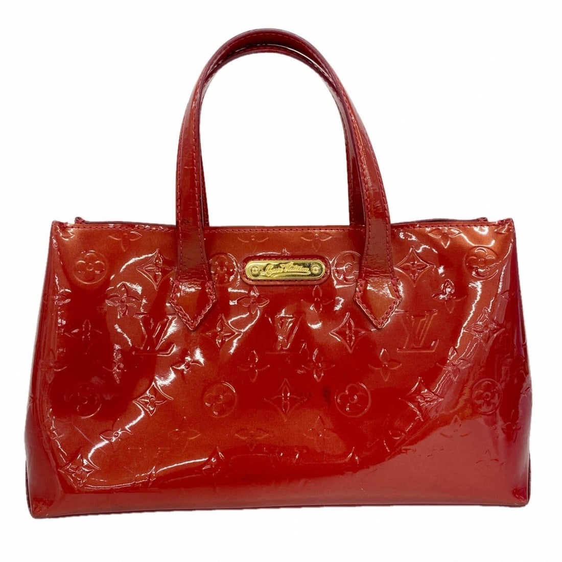 Louis Vuitton Vernis Wilshire PM handbag, M93642, Pomme d'Amour, for women.: --- Catalog ---Category: SizeSize (HxWxD): 18cm x 30cm x 11cm / 7.08'' x 11.81'' x 4.33''Category: DesignType: HandbagColor: Pomme d'amourGender: WomenCategory: GeneralMPN: M93642Brand: Louis Vuitton-