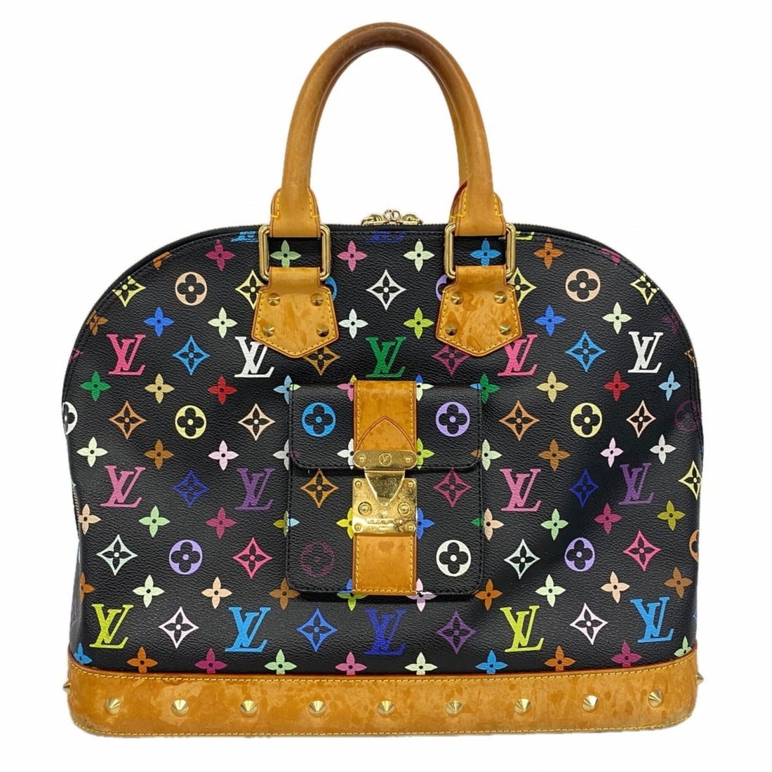 Louis Vuitton Alma GM Monogram Multicolor Handbag M40442 Noir (Women's) (1 of 11)