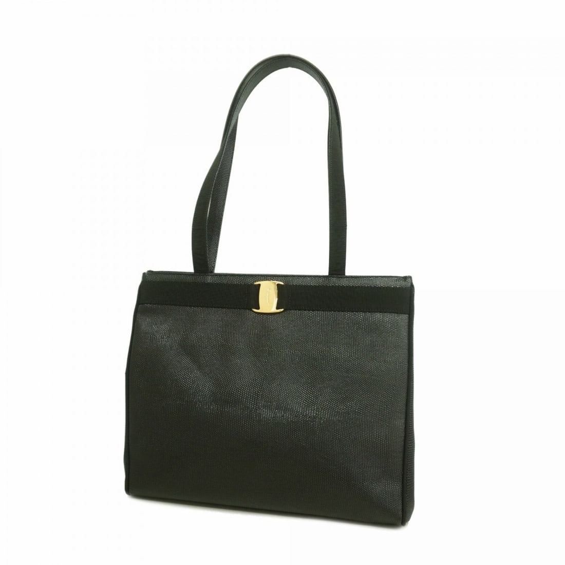 Salvatore Ferragamo Vara Leather Tote Bag, Black, Women's: --- Catalog ---Category: SizeSize (HxWxD): 29cm x 34cm x 13cm / 11.41'' x 13.38'' x 5.11''Category: DesignType: Tote bagColor: BlackGender: WomenMaterial: Leather Hardware Color: GoldCategory: General