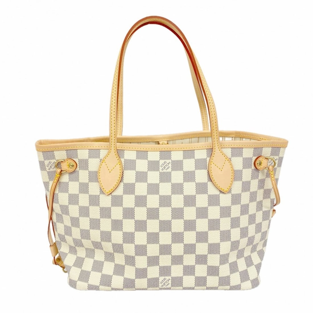Louis Vuitton Damier Azur Neverfull PM Tote Bag N51110 White Women's: --- Catalog ---Category: SizeSize (HxWxD): 22cm x 27cm x 13cm / 8.66'' x 10.62'' x 5.11''Category: DesignType: Tote bagColor: WhiteGender: WomenCategory: GeneralMPN: N51110Brand: Louis Vuitton--- Item